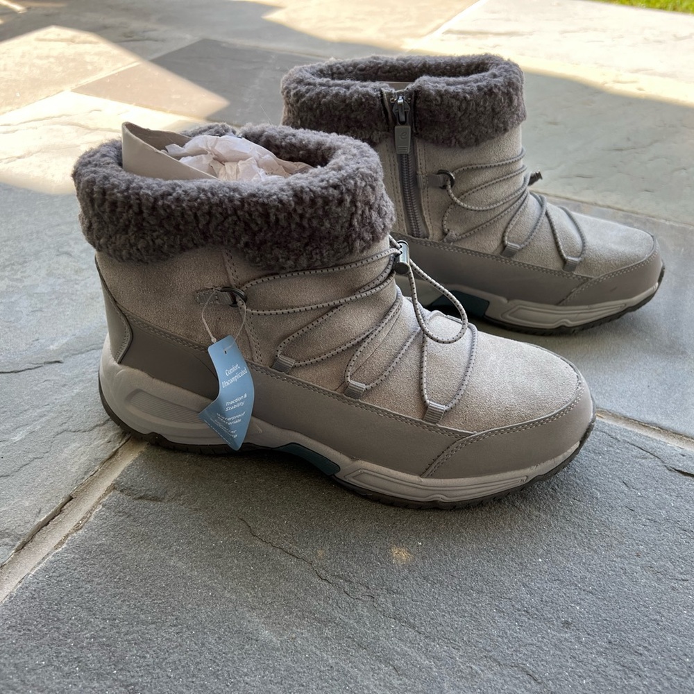 Easy Spirit Fleece-Lined Boots | size 9 wide | NWT